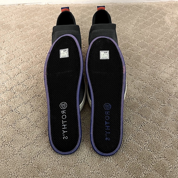 Rothy’s Chelsea Sneaker | Size: W9 | Color: Green Fog Melange | Gently Used - Picture 10 of 11